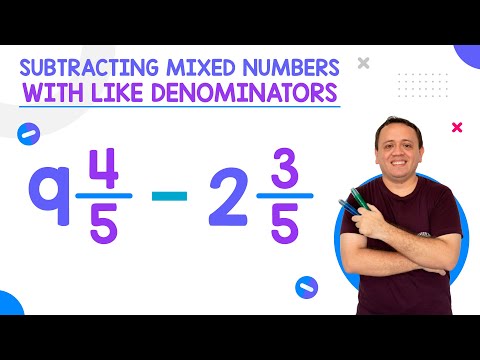 Subtracting mixed numbers with like denominators - Hugemath